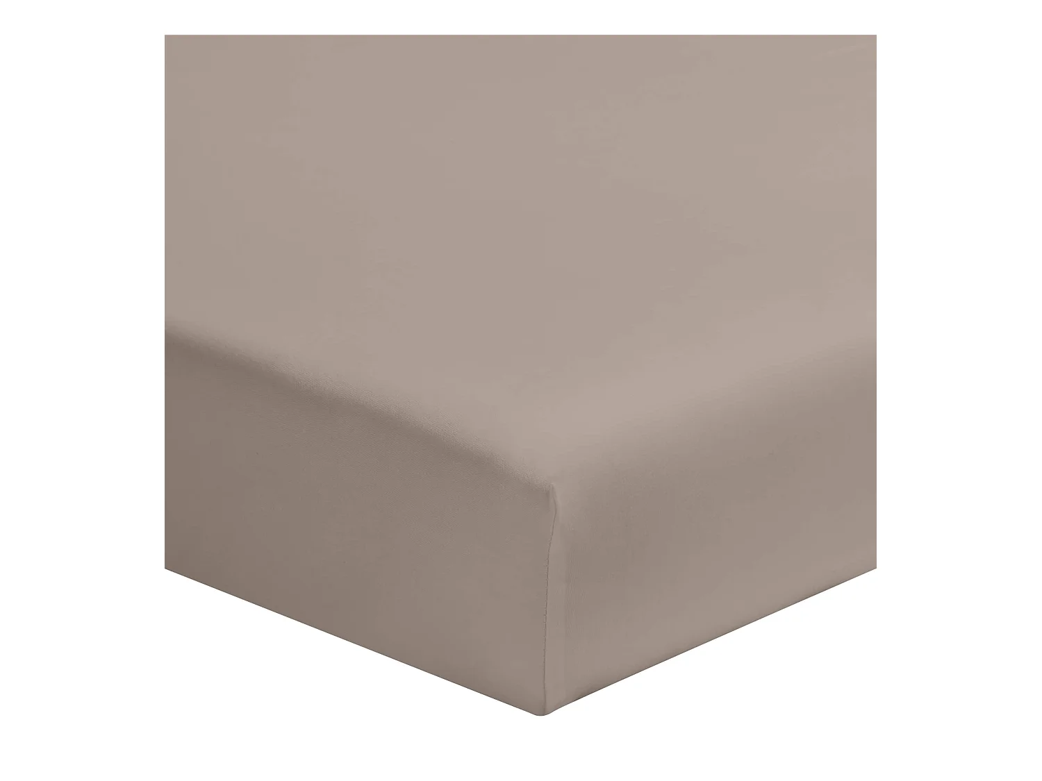 Drap housse percale lin bonnet 30 cm 200x200 cm
