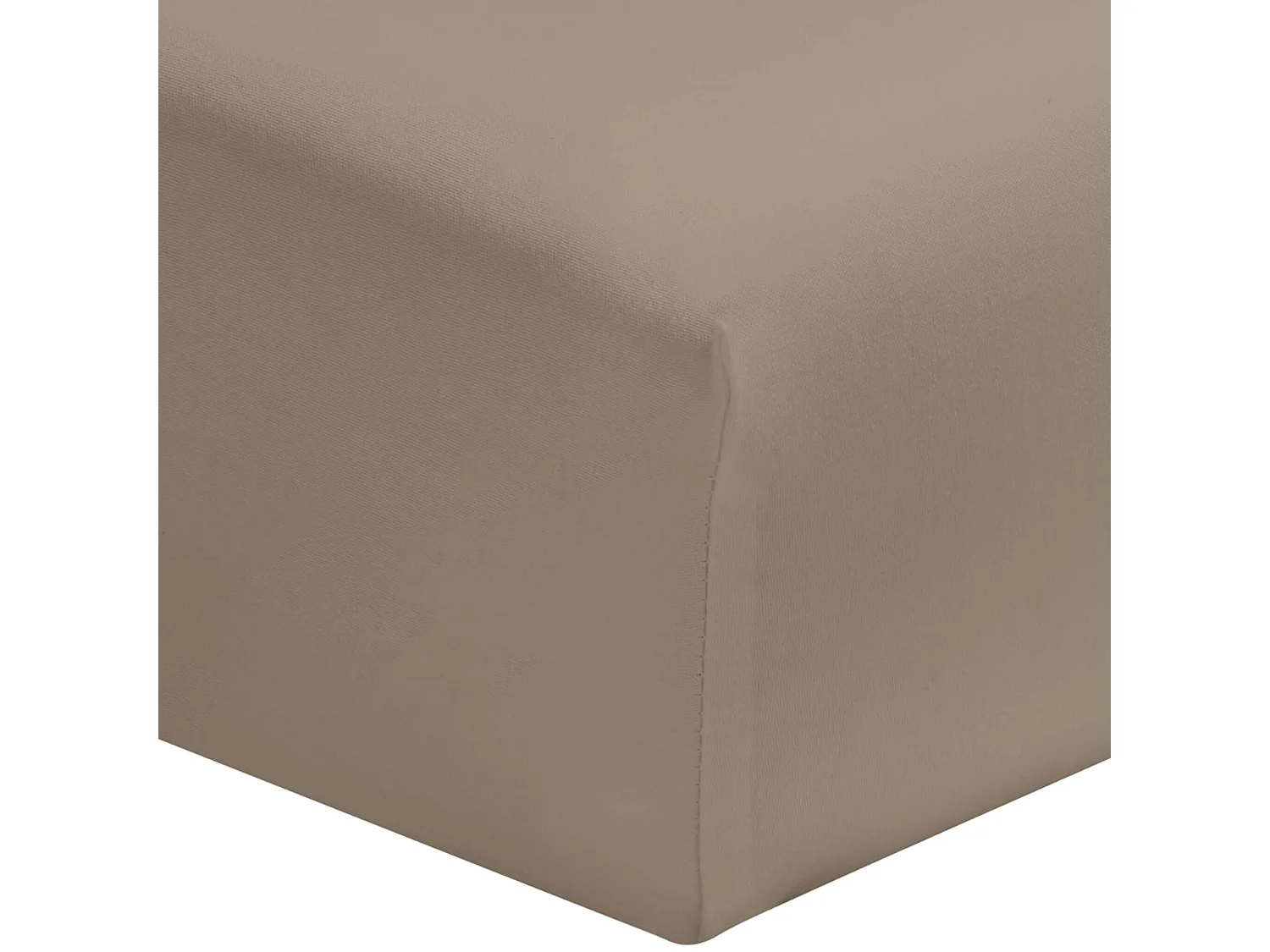 Drap housse biscuit 100% coton bonnet 30 cm 140x190 cm