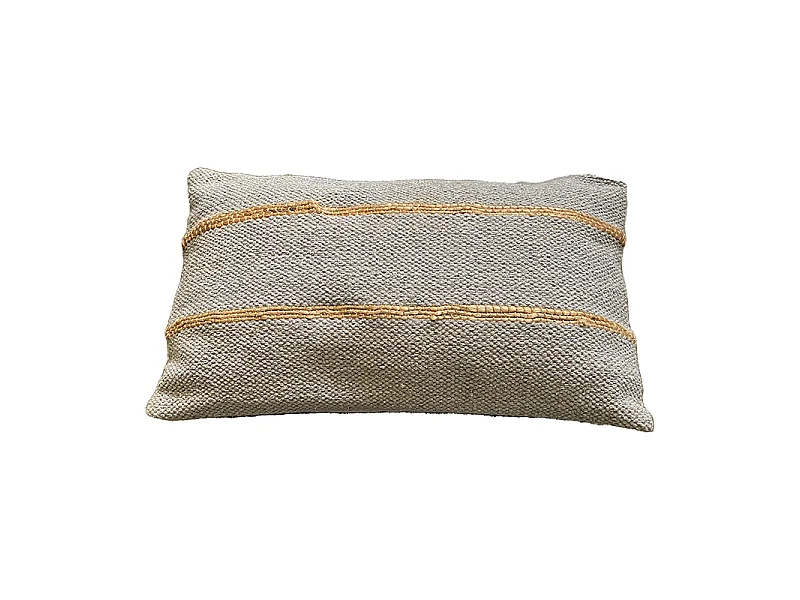 Housse de Coussin en Coton et Jute Tasunka 30x50 30x50 Gris
