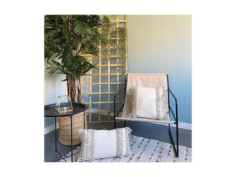 Fodera per cuscino in cotone Kimsa 30x50 Naturale