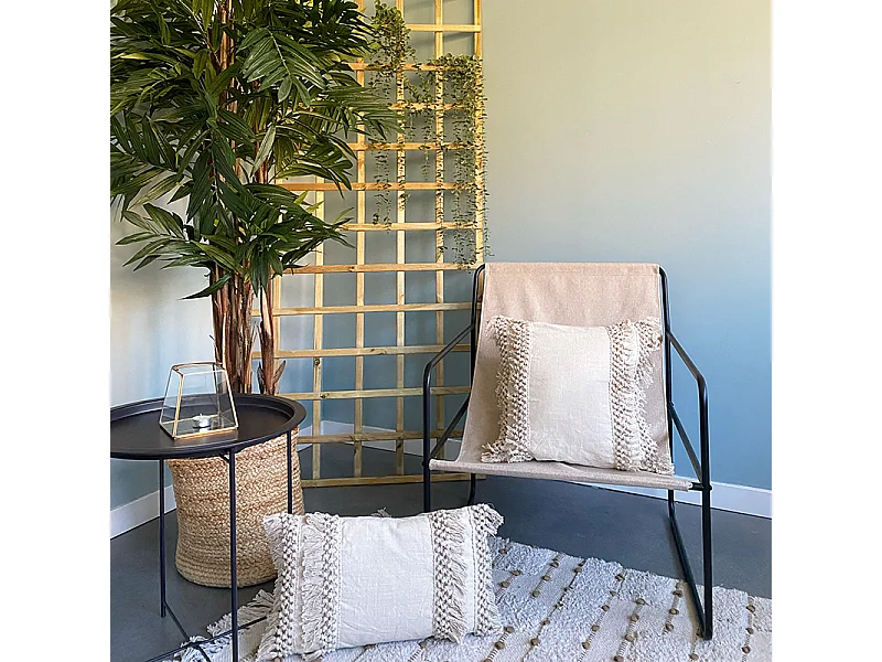 Fodera per cuscino in cotone Kimsa 30x50 Naturale