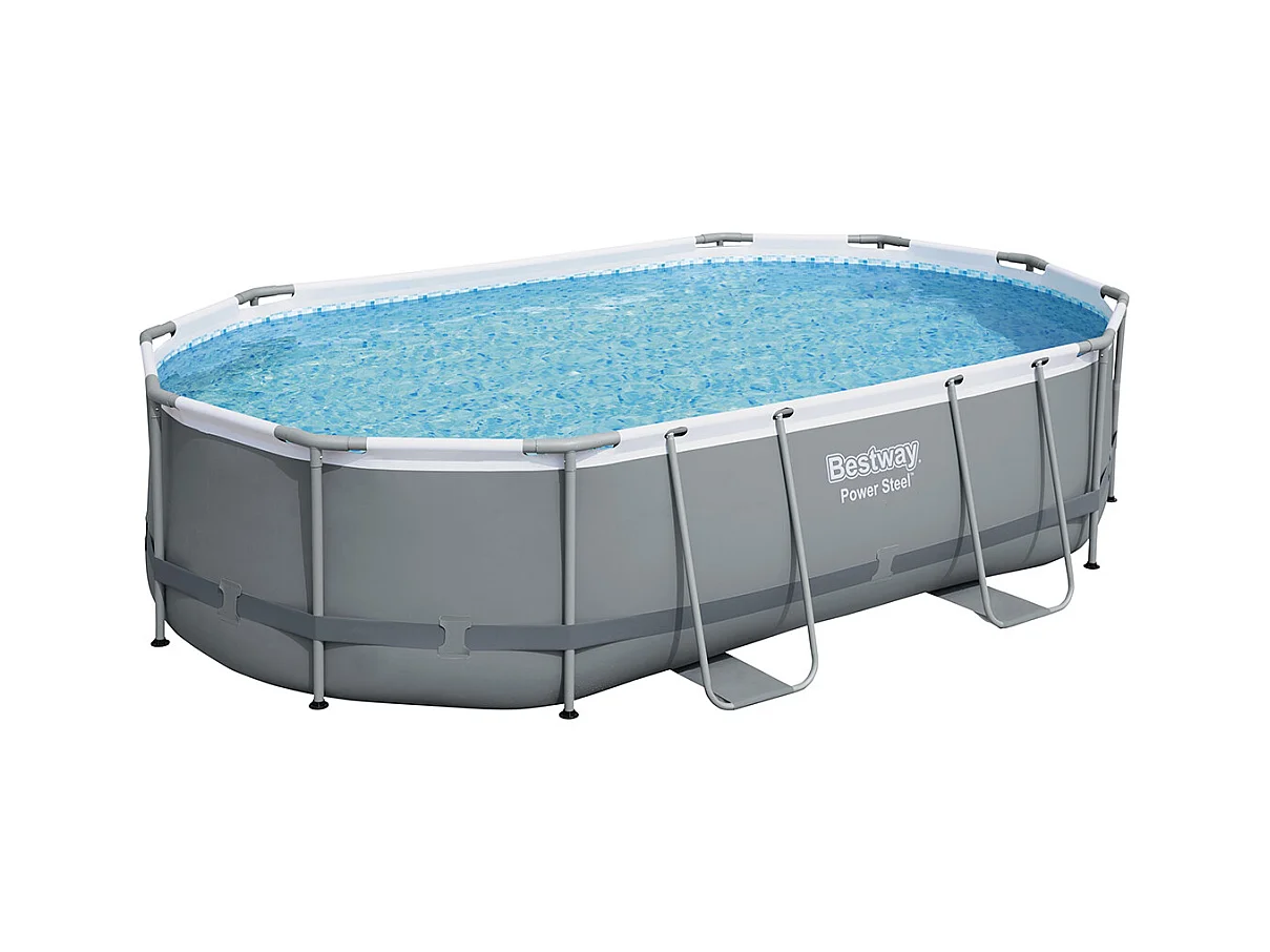 Piscine tubulaire Power Steel ovale 4,88 x 3,05 x1,07 m - Bestway