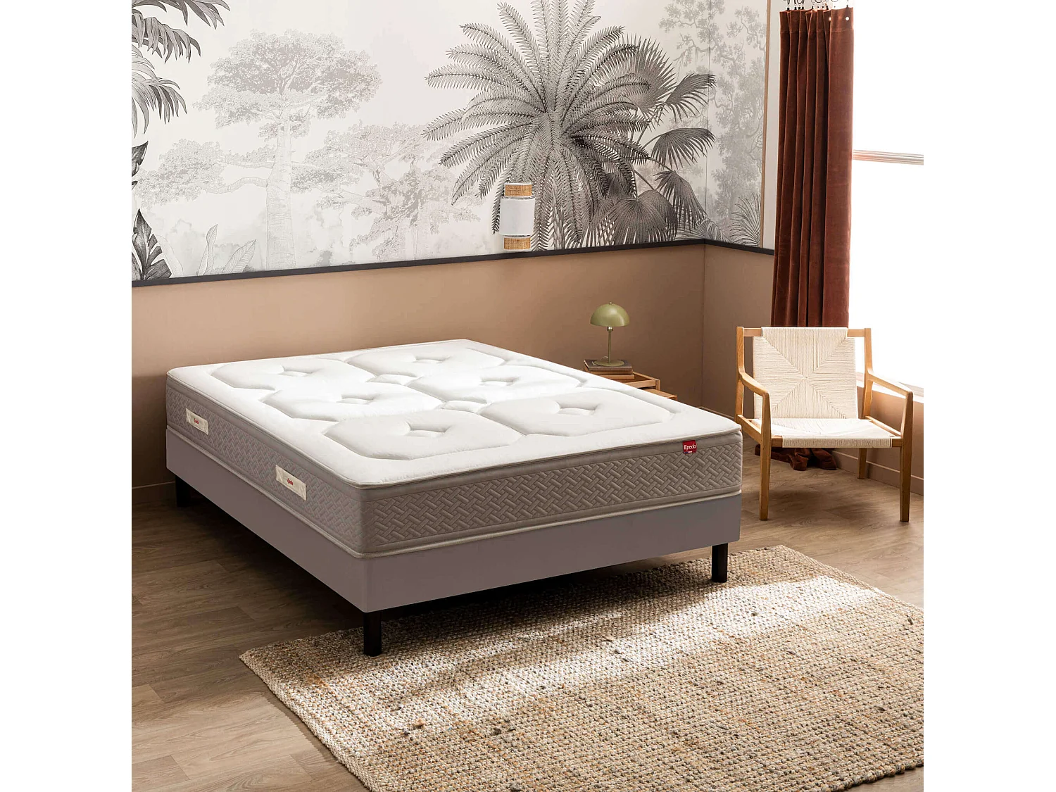 Matelas Epeda ressorts ensachés, cachemire et soie Beau Séjour 80x200