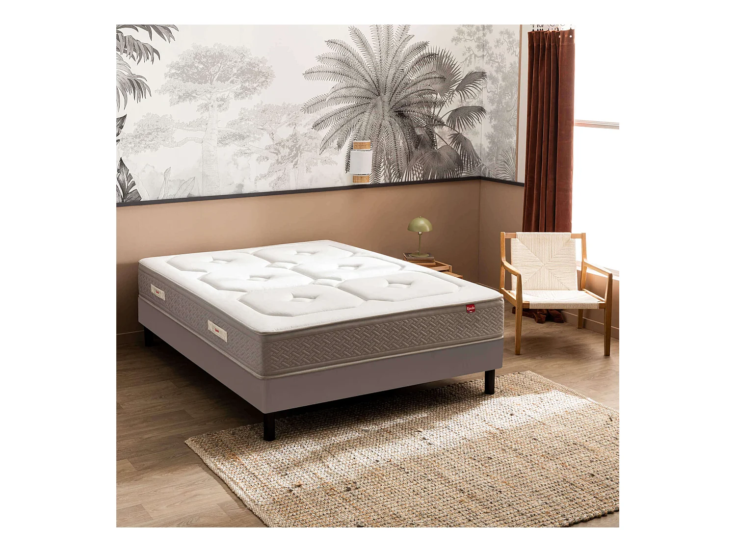 Matelas Epeda ressorts ensachés, cachemire et soie Beau Séjour 80x200