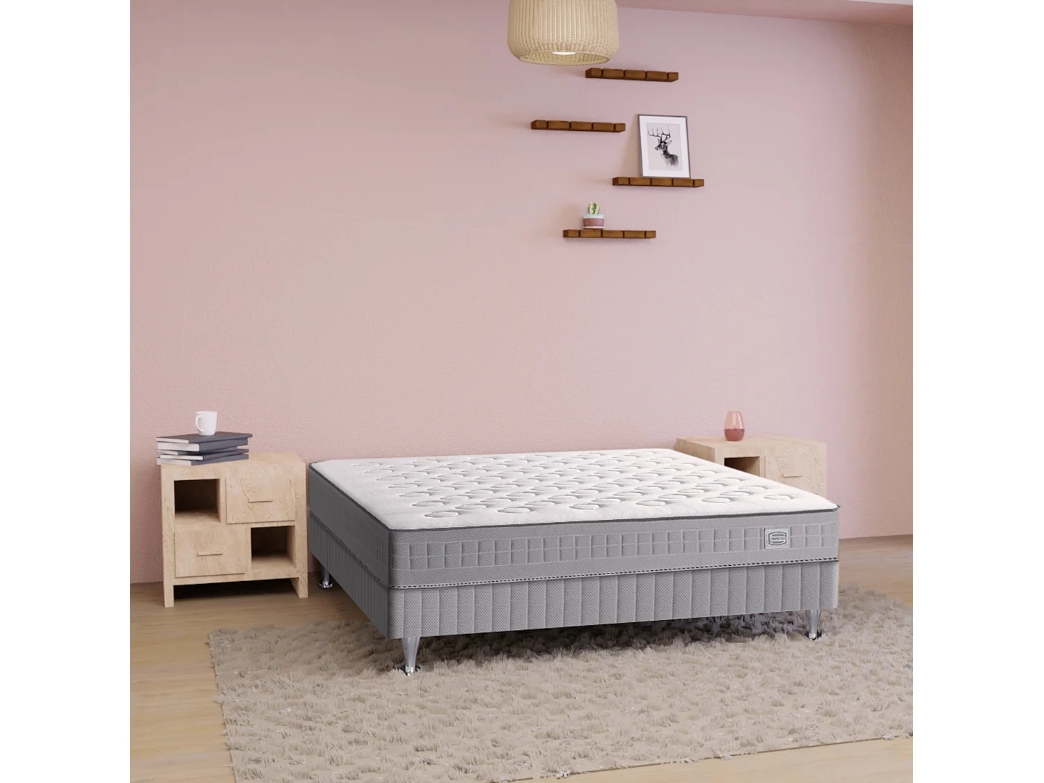 Matelas INITIAL 160x200, ressort ensachés, ferme, H23