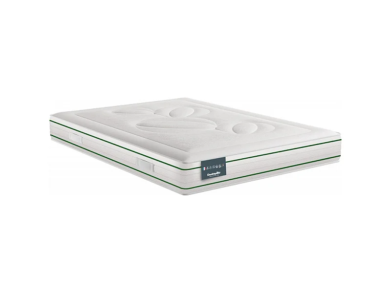 Matelas Dunlopillo 100% latex naturel ferme 7 zones 22cm HORTENSE 180x200