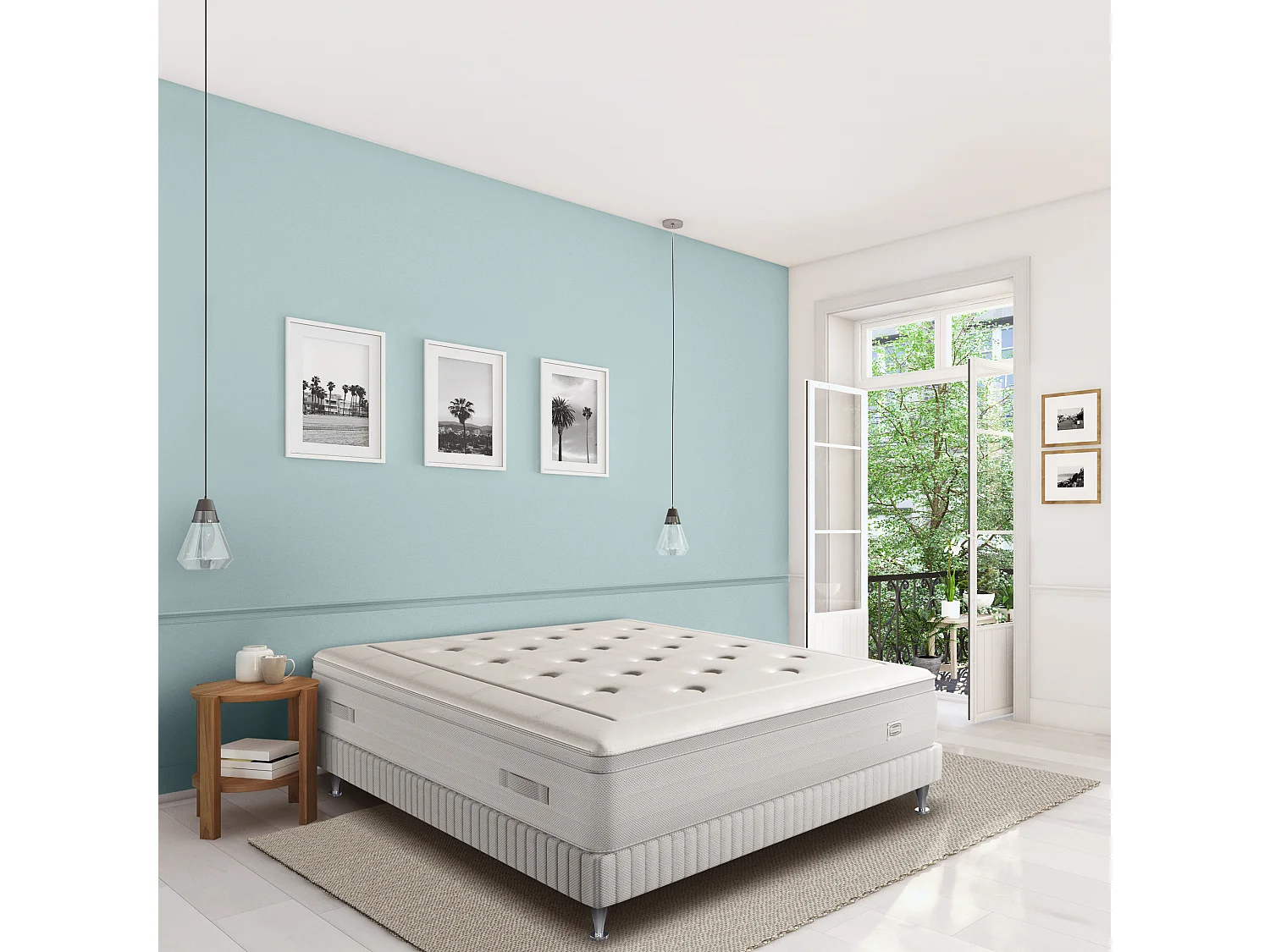 Matelas REFLEXION 140x190, ressort ensachés, ferme, H33