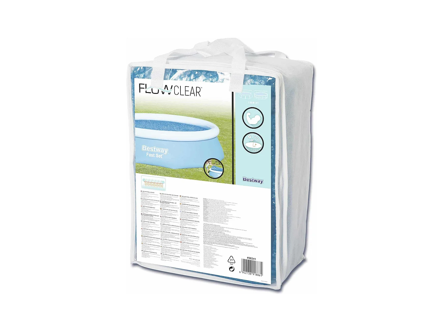 Bâche Solaire pour Piscine Hors-sol Bestway Ø289 cm Ronde