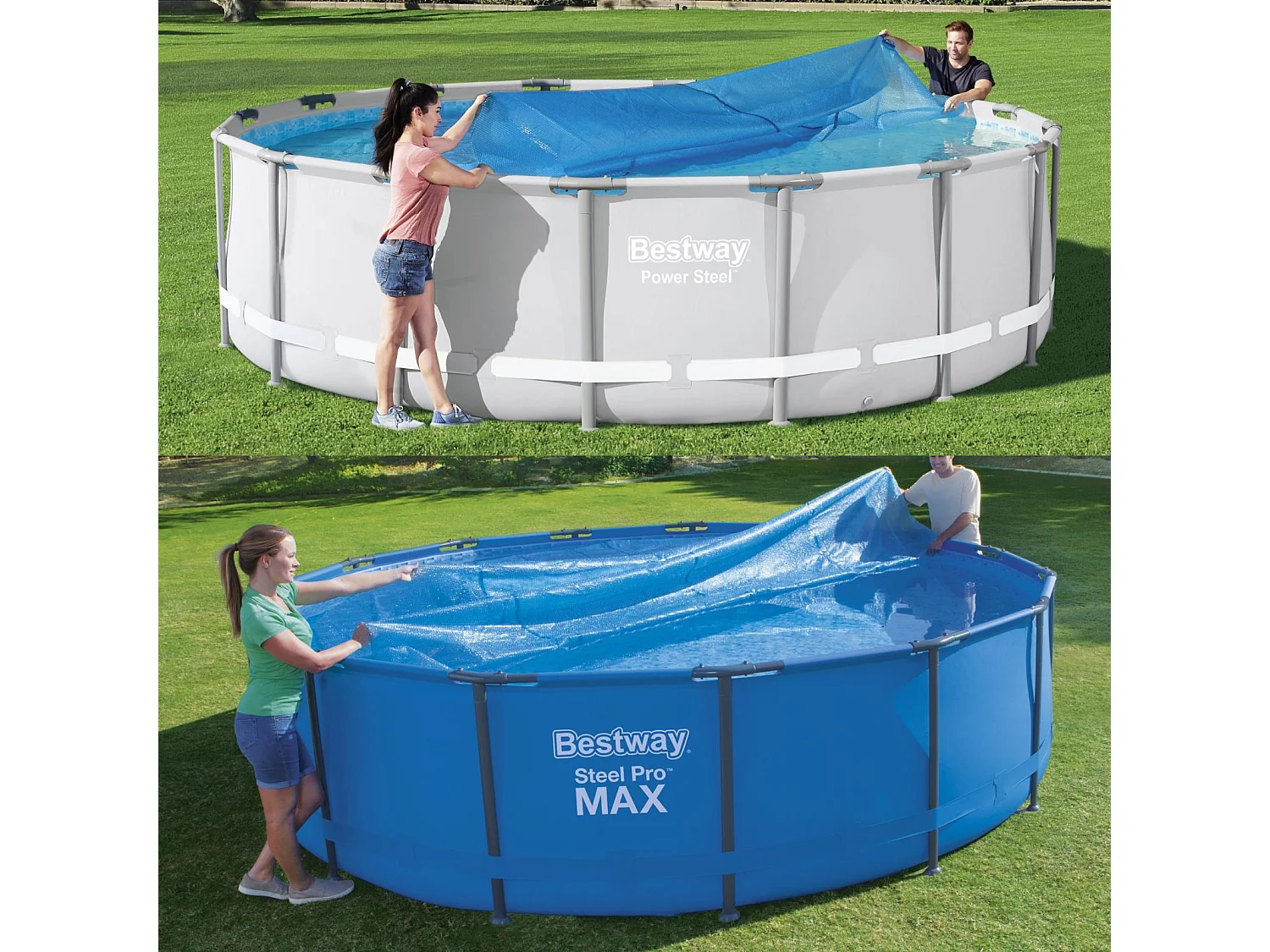 Cobertor Solar para Piscina Desmontable Bestway Ø527 cm Redonda