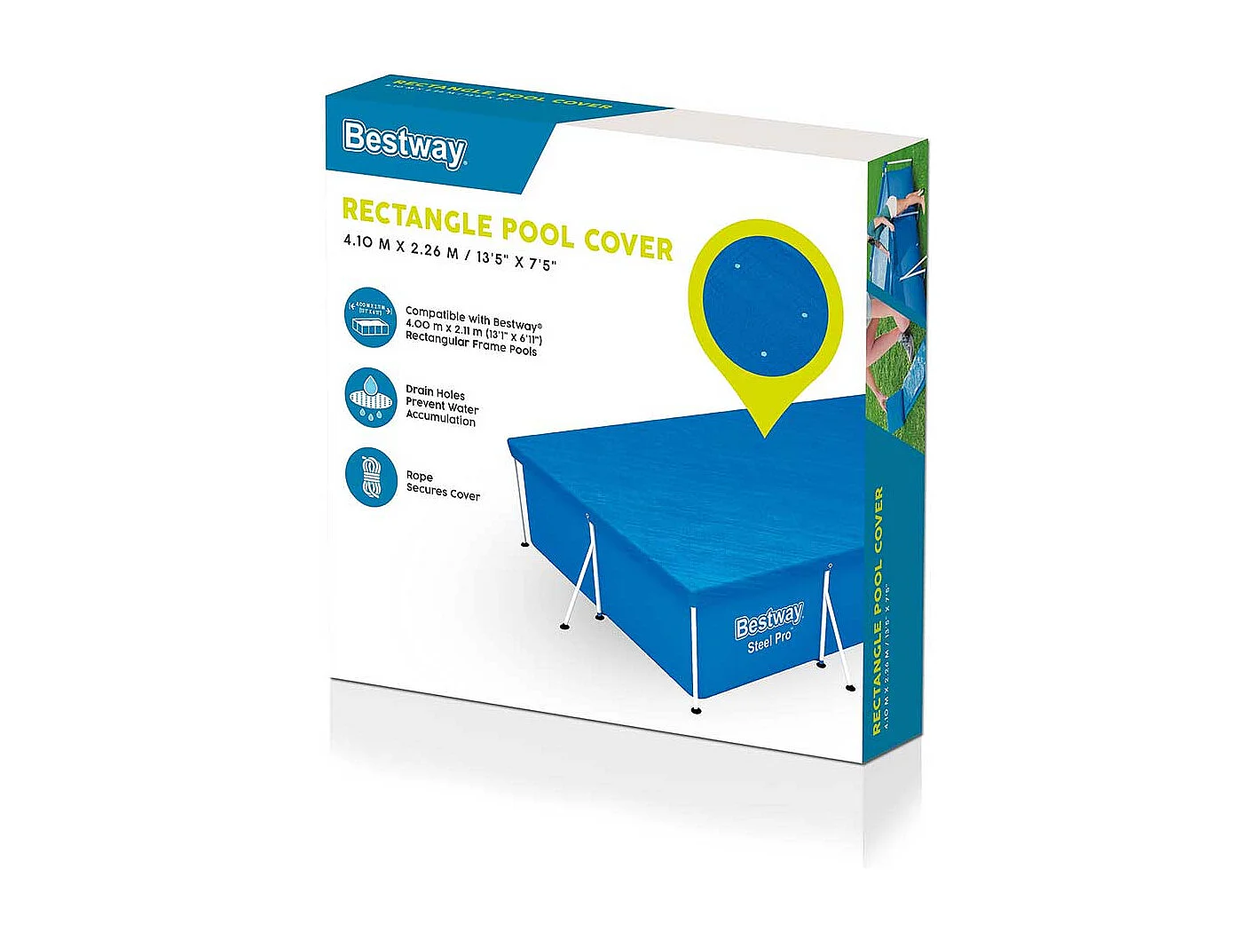 Couverture de piscine Bestway pour 400 x 211 x 81