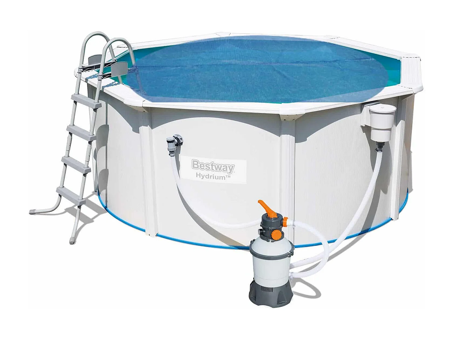 Solar-Poolabdeckung Flowclear Rund 462 cm Blau