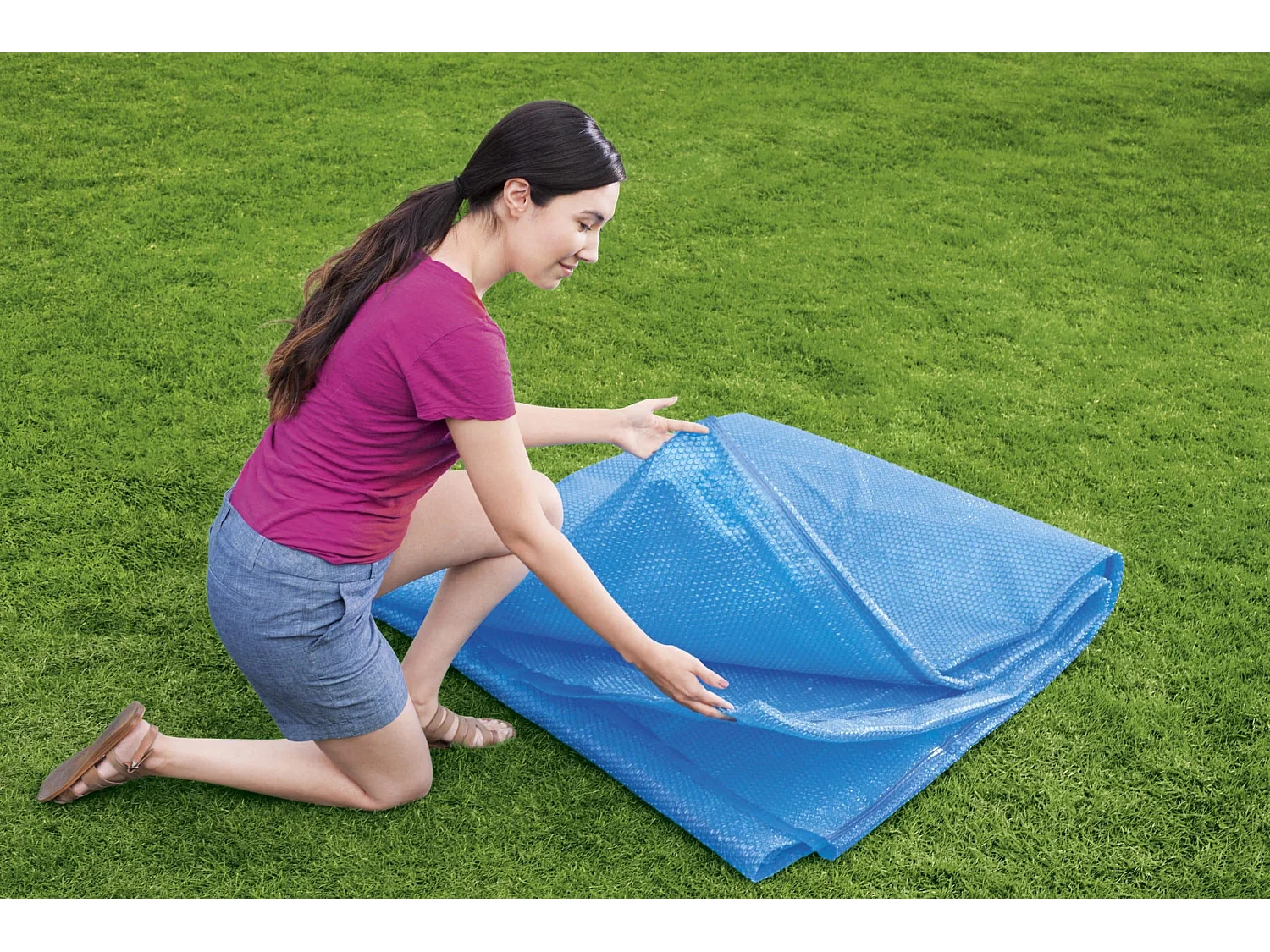 Bâche Solaire pour Piscine Hors-sol Bestway Ø356 cm Ronde