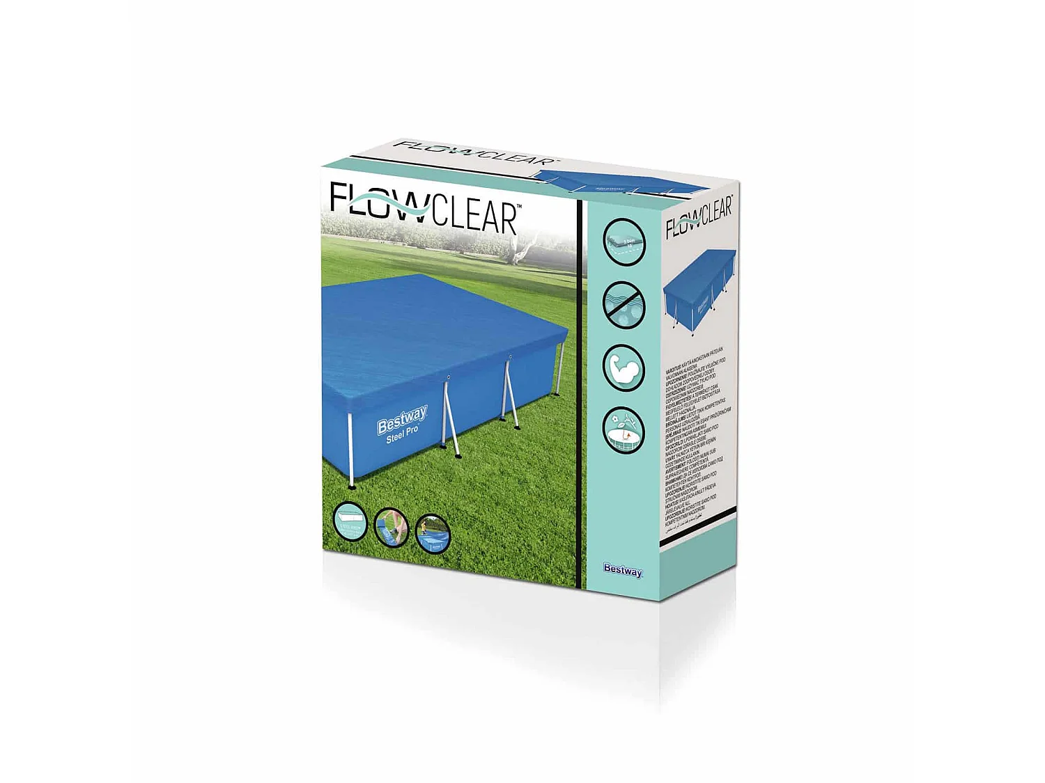 Flowclear Poolabdeckung 304x205x66 cm