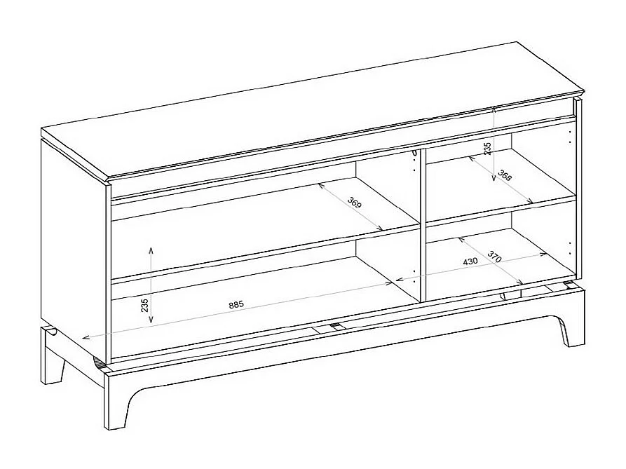 Buffet 3 Portes 139 cm Blanc Ecru et Chêne NICE