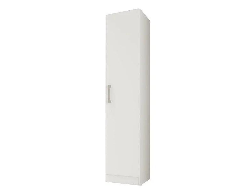 Armoire 1 Porte Blanche Mutifonctions 4 Niches L 35 H 160.6 P 31.8 cm