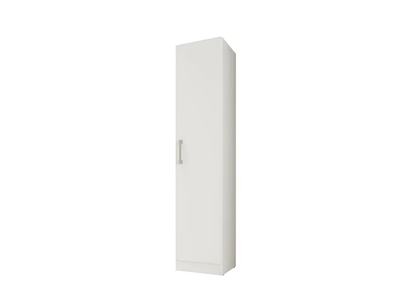 Armoire 1 Porte Blanche Mutifonctions 4 Niches L 35 H 160.6 P 31.8 cm