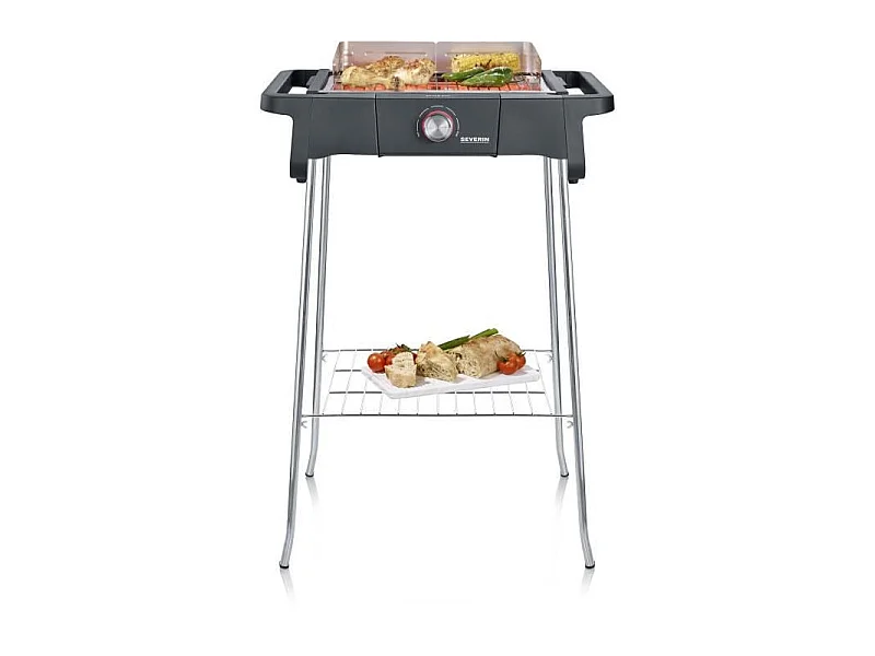 PG8124 Barbecue sur pieds 2500W Style Evo S - 0° a 350° en 10mn - Bac a eau réducteur de fumée et d'odeurs - Pare-ve