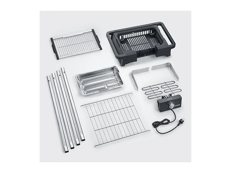 PG8124 Barbecue sur pieds 2500W Style Evo S - 0° a 350° en 10mn - Bac a eau réducteur de fumée et d'odeurs - Pare-ve