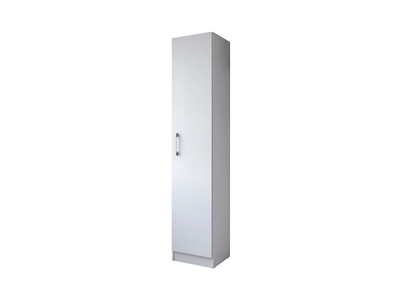 Armoire de Buanderie et Cellier Blanche 5 Niches Larg 35 Haut 170 Prof 31,8 cm
