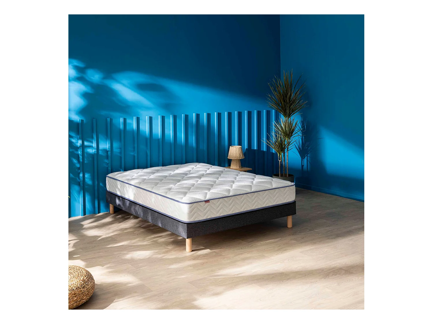 Matelas ressorts ensachés + mousse mémoire Merinos SWEETY 160x200