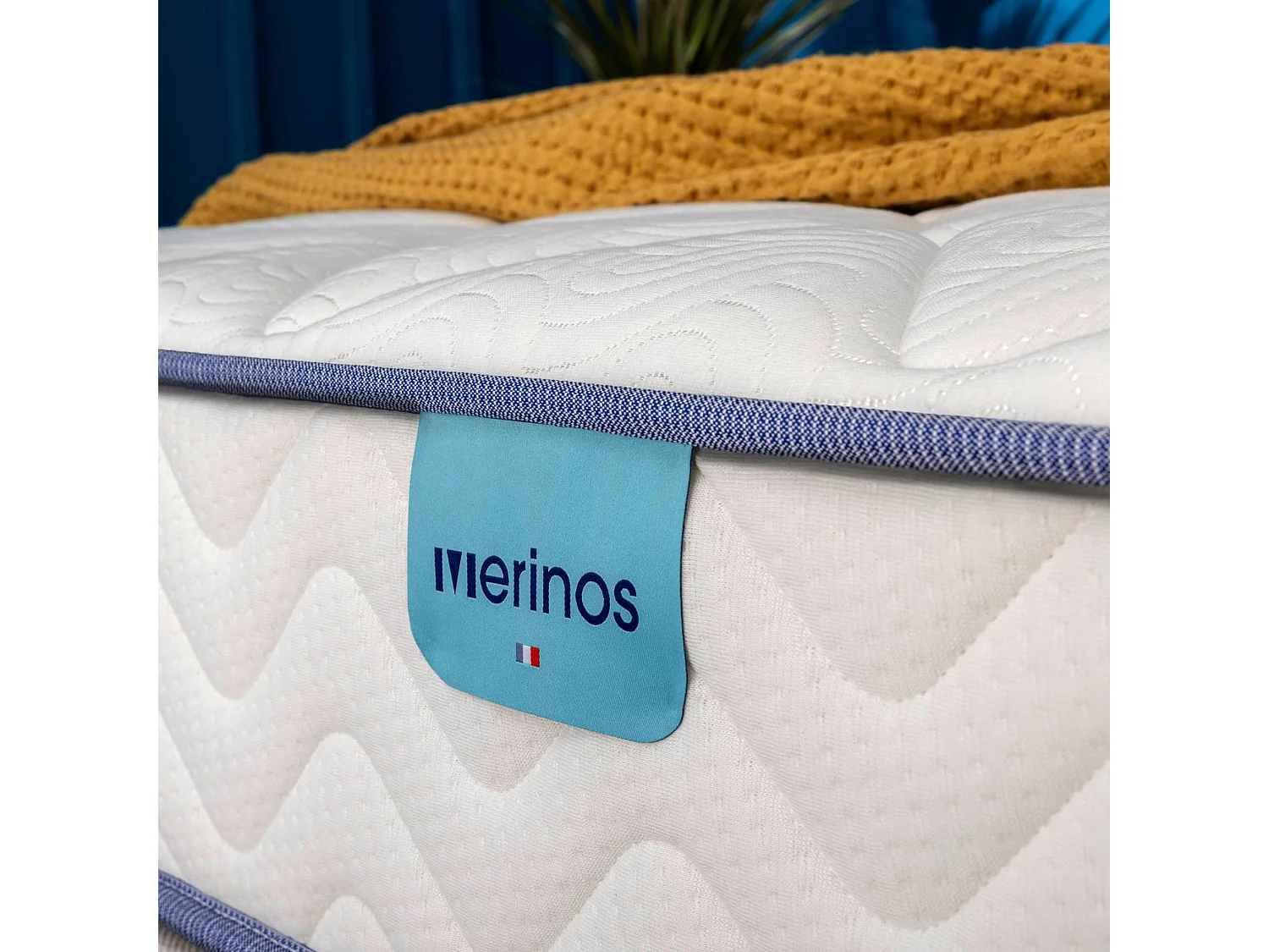 Matelas ressorts ensachés + mousse mémoire Merinos SWEETY 90x190