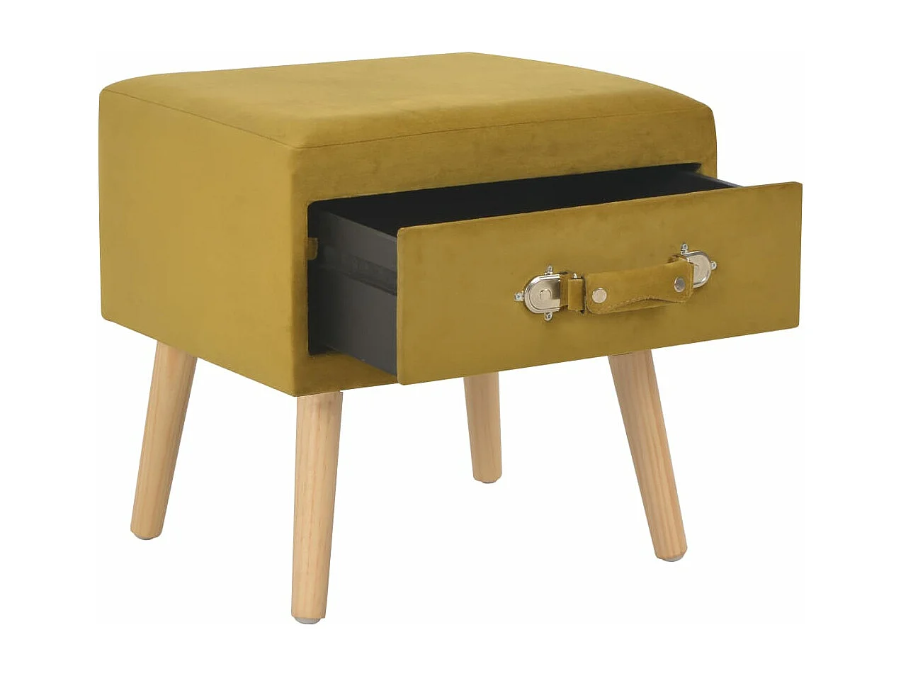 Table de nuit chevet jaune 40 x 35 x 40 cm 1402066