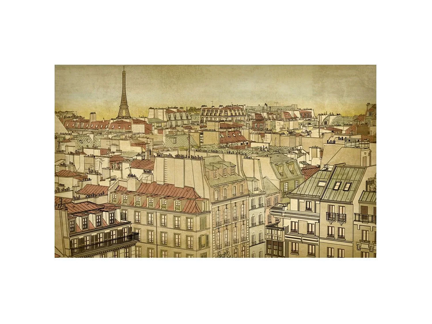 Papier peint au revoir Paris!