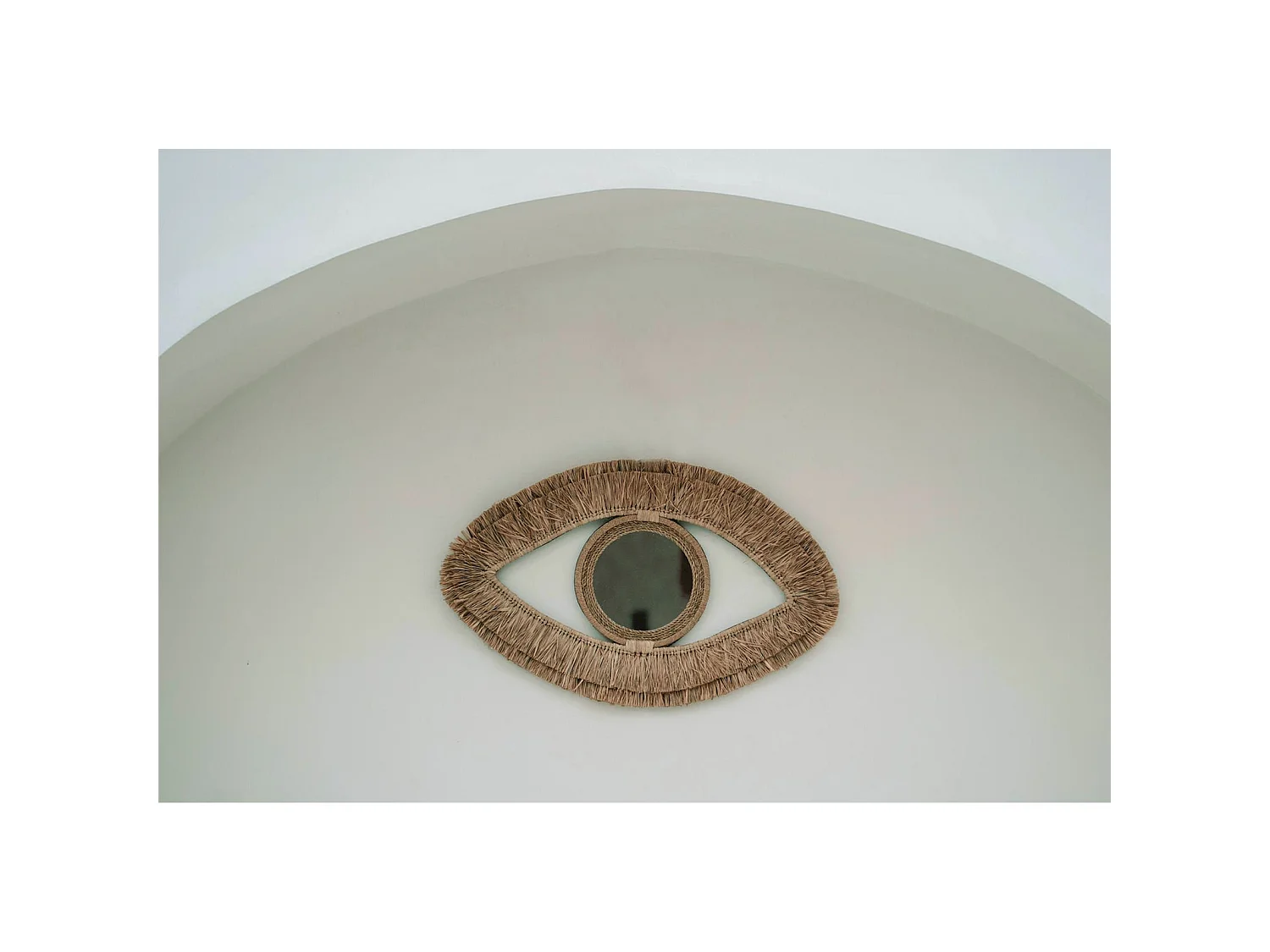 Miroir Raphia Bohème Bazar Bizar