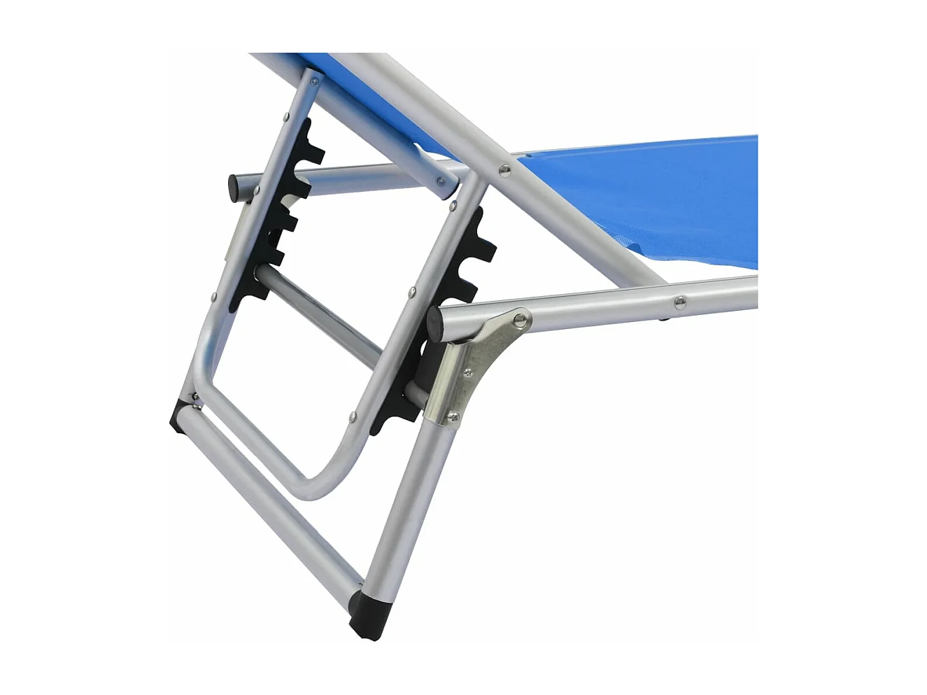 Lot de deux chaises aluminium bleue 186 x 58 x 75 cm 02_0011956