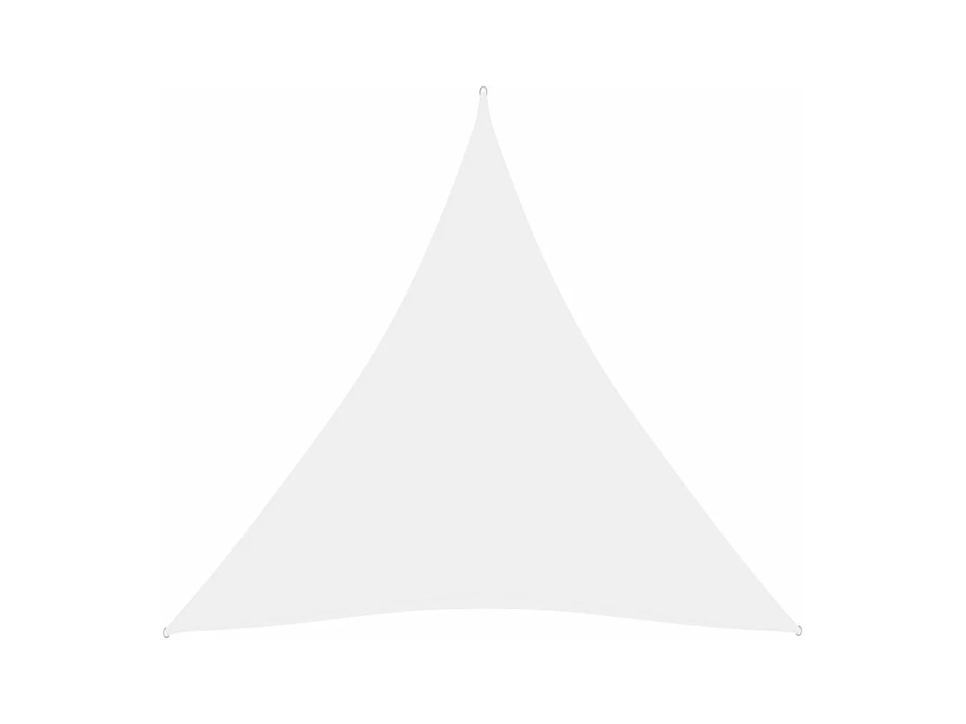 Vela de sombra parasol triangular tela Oxford 4 x 4 x 4 m blanco 02_0009864