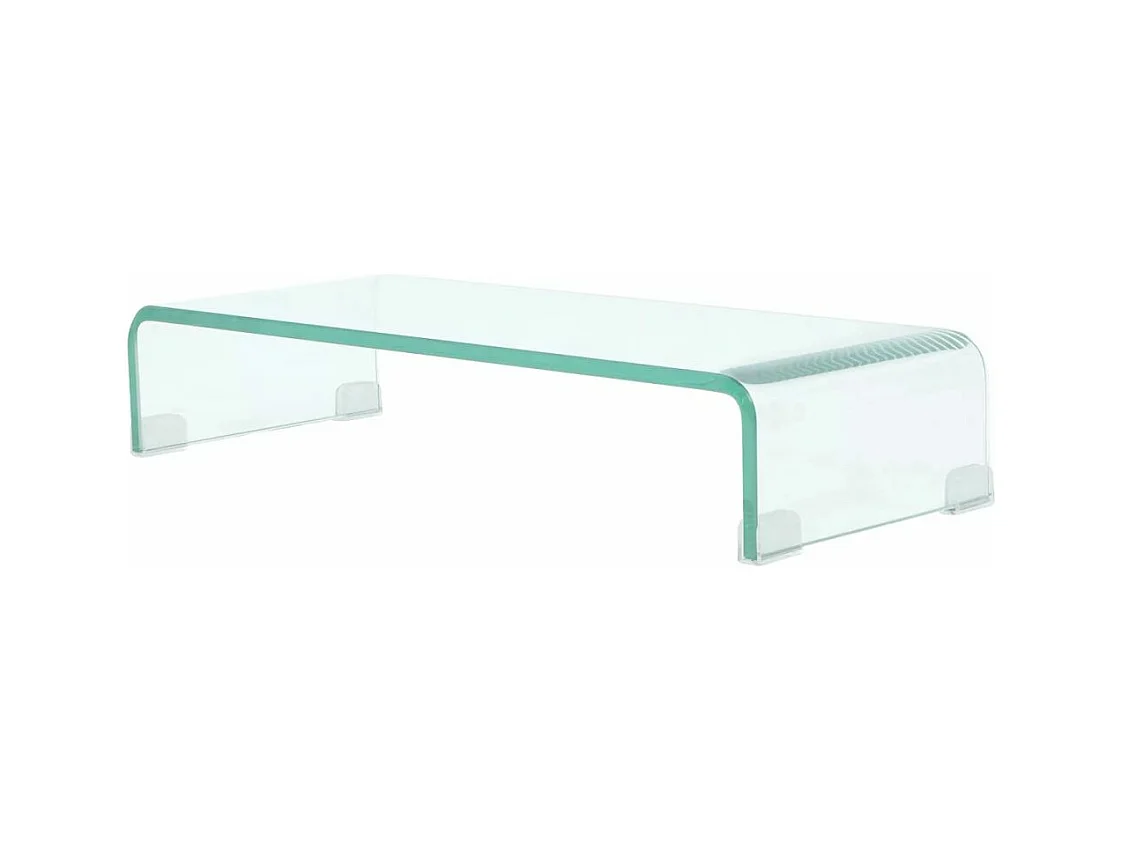 Meuble télé tv verre 60 x 25 x 11 cm 2502256