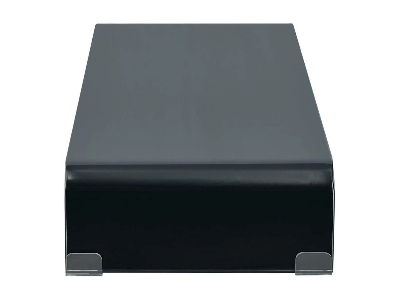 Móvel de TV Buffet de TV design prático suporte de televisão para monitor 70 cm vidro preto 2502230