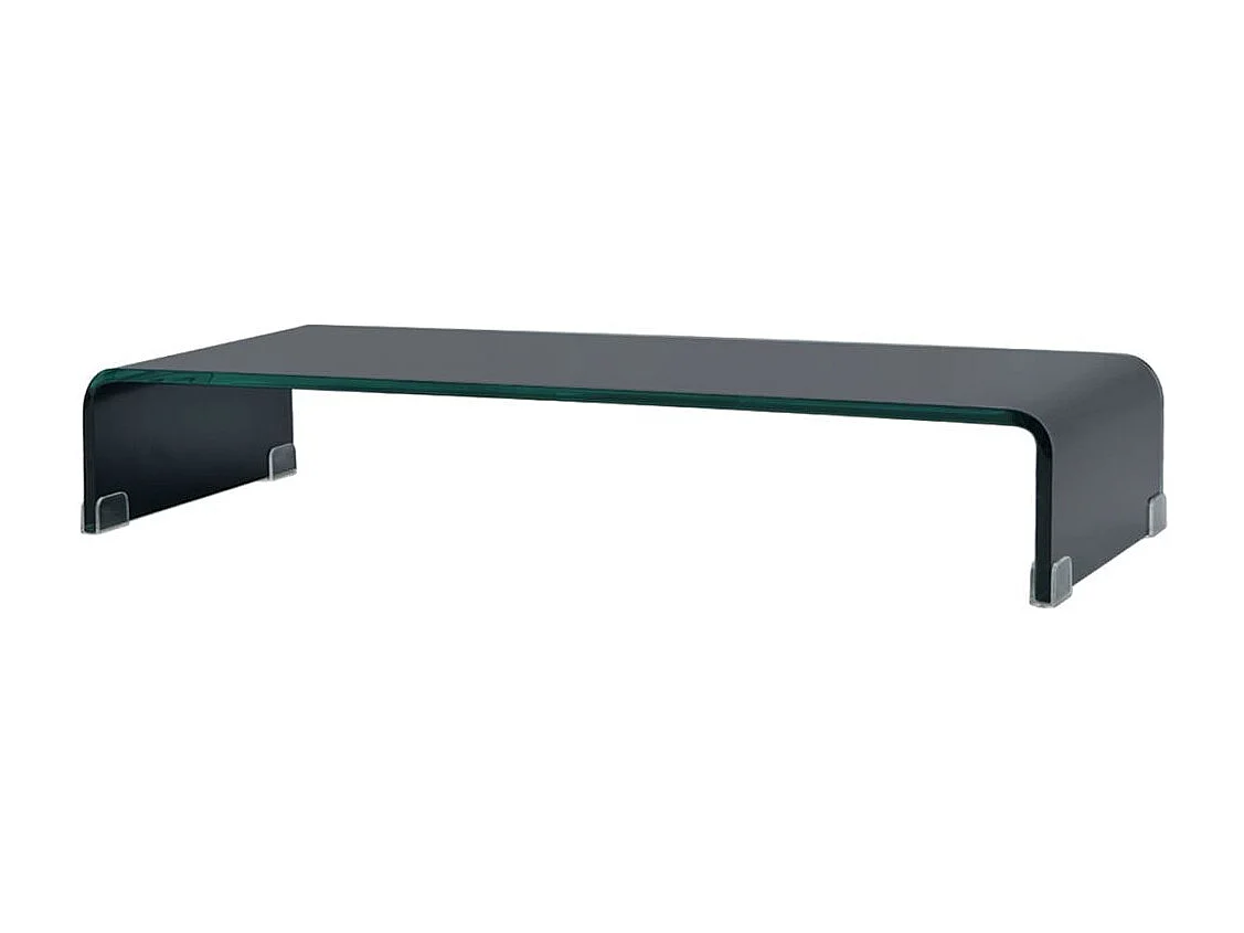 Móvel de TV Buffet de TV design prático suporte de televisão para monitor 70 cm vidro preto 2502230