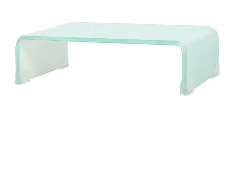 Mobile TV TV buffet pratico supporto televisivo di design per monitor 40 cm vetro bianco 2502227