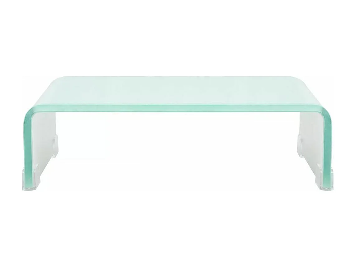 Móvel de TV Buffet de TV design prático suporte de televisão para monitor 40 cm vidro branco 2502227