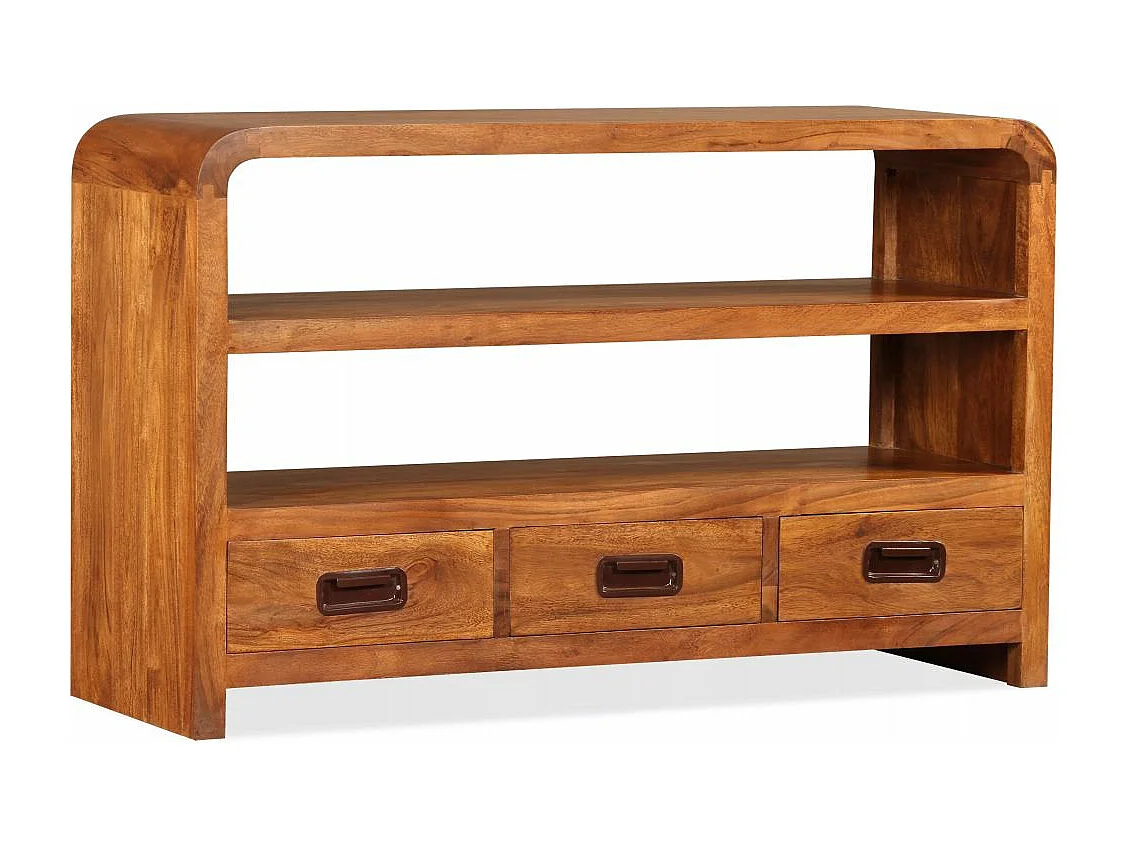 Meuble télé tv bois marron 90 x 30 x 55 cm 2502165