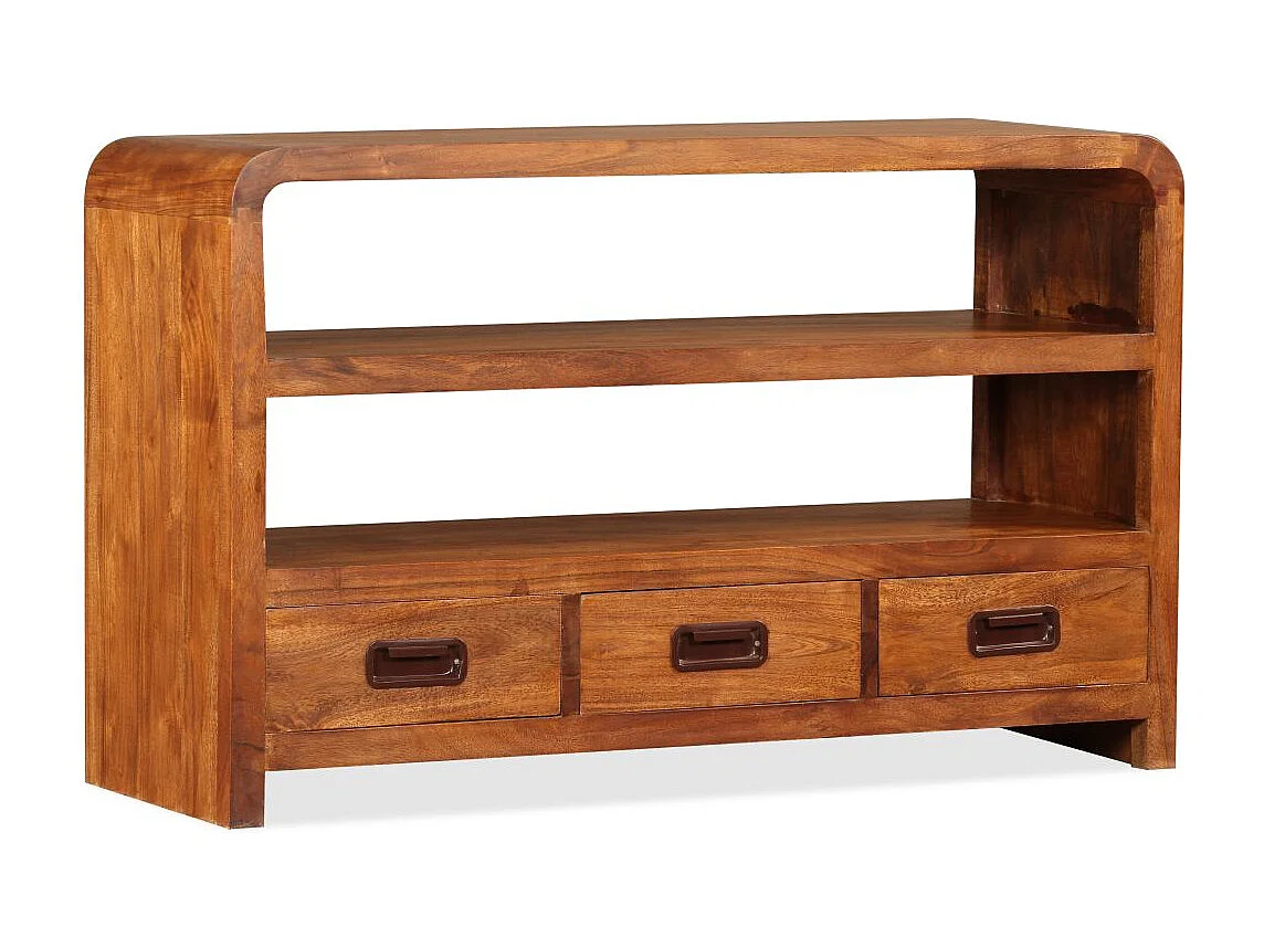 Meuble télé tv bois marron 90 x 30 x 55 cm 2502165