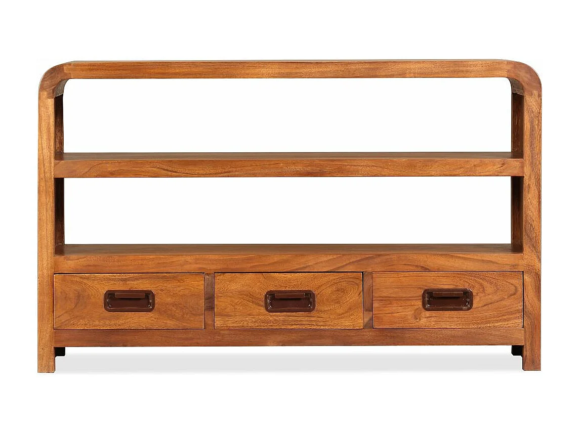 Meuble télé tv bois marron 90 x 30 x 55 cm 2502165