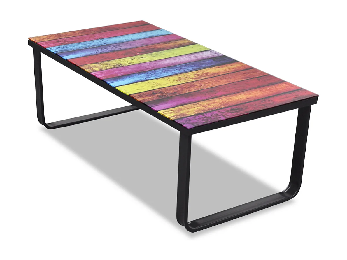 Table basse de salon verre 90 x 45 x 32 cm 0902028