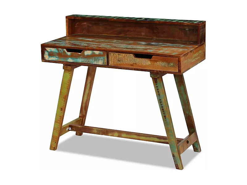 Bureau table meuble travail bois marron 100 x 45 x 90 cm 0502144