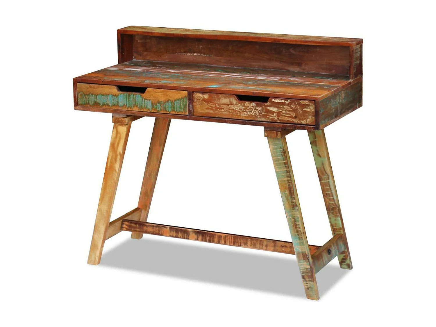 Bureau table meuble travail bois marron 100 x 45 x 90 cm 0502144