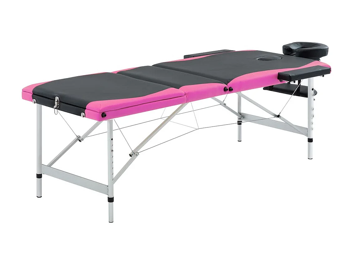 Table de massage pliable argenté 191 x 70 x 59 cm 02_0001824