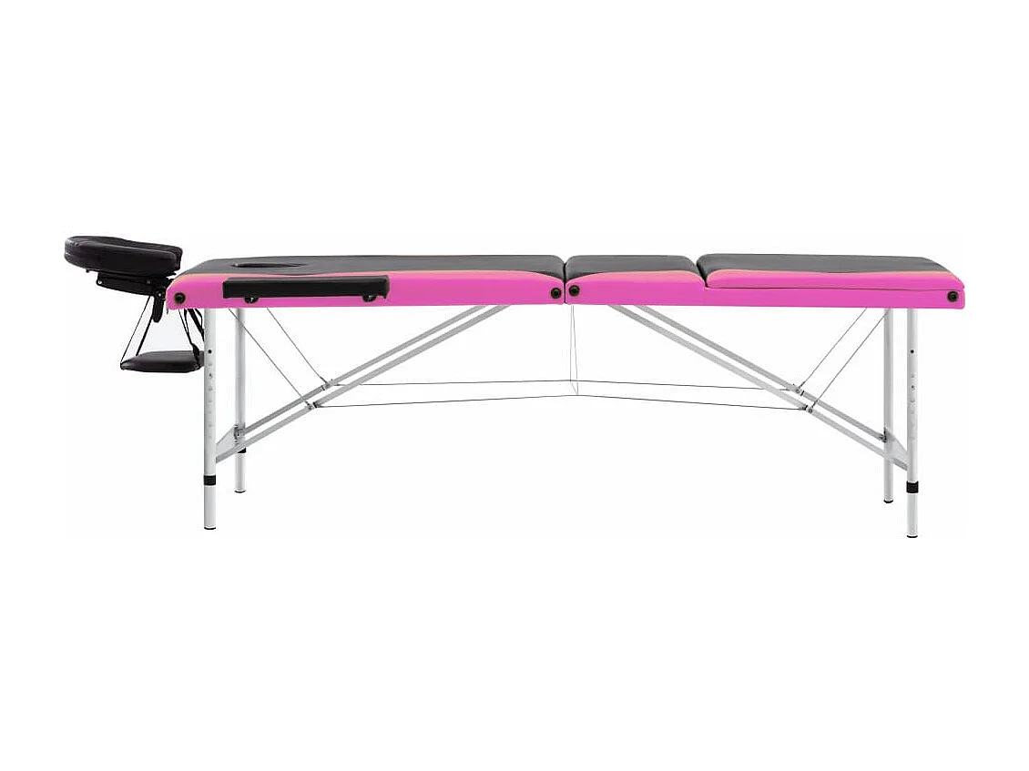 Table de massage pliable argenté 191 x 70 x 59 cm 02_0001824