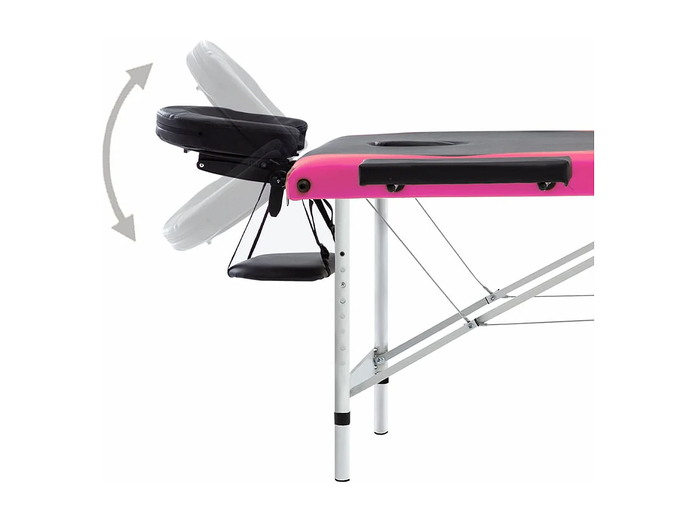 Table de massage pliable argenté 191 x 70 x 59 cm 02_0001824