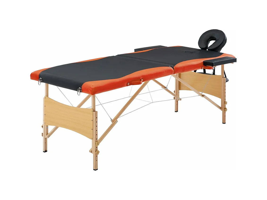Table de massage pliable bois marron 191 x 70 x 59 cm 02_0001815