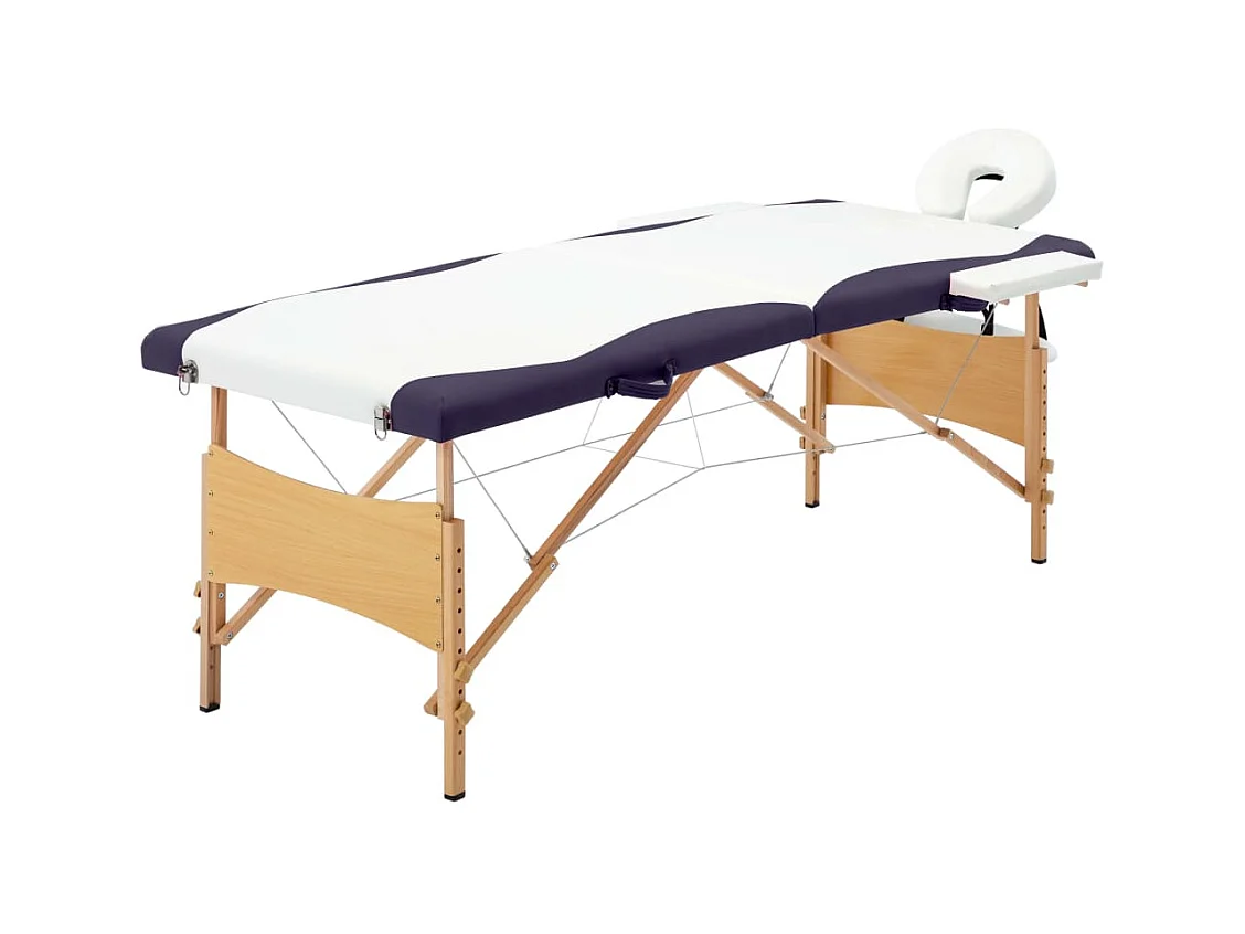 Table de massage pliable bois blanche 191 x 70 x 59 cm 02_0001812
