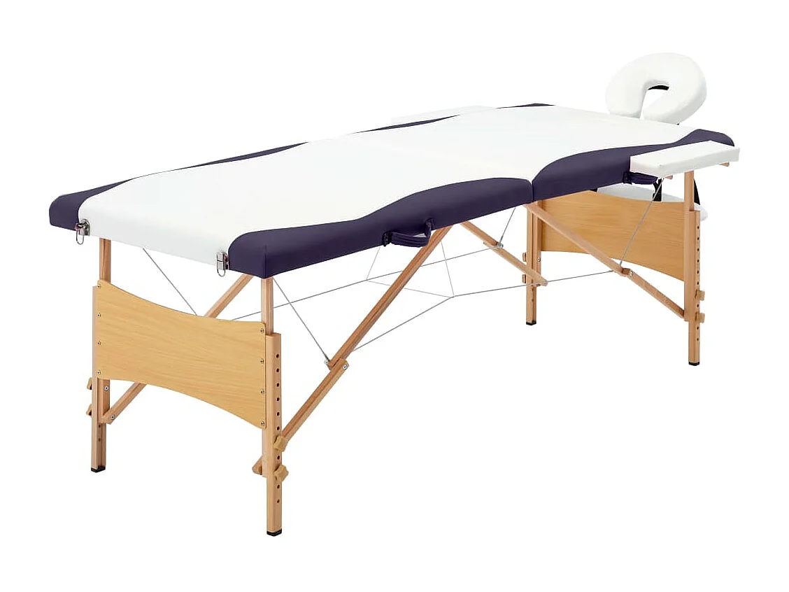 Table de massage pliable bois blanche 191 x 70 x 59 cm 02_0001812