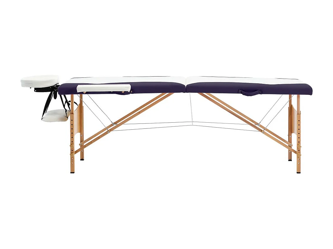 Table de massage pliable bois blanche 191 x 70 x 59 cm 02_0001812