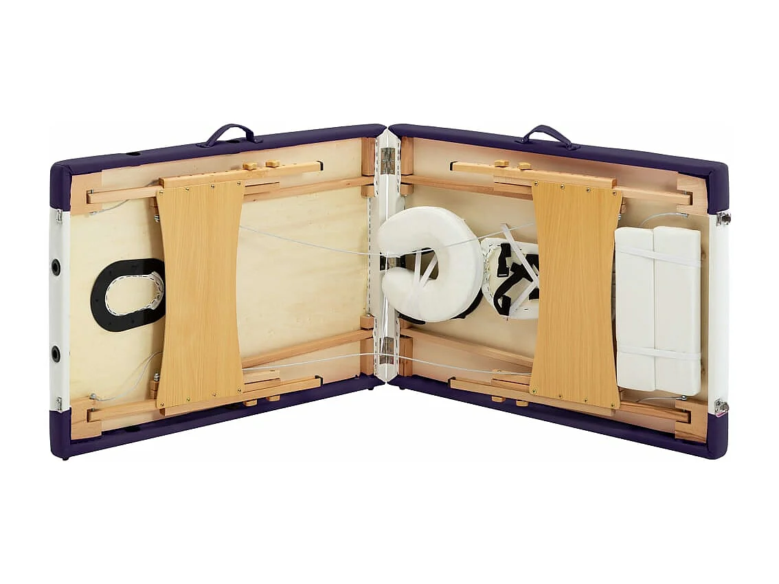 Table de massage pliable bois blanche 191 x 70 x 59 cm 02_0001812