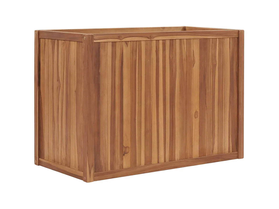 Jardinière lit surélevé plantes bois marron 100 x 50 x 70 cm 02_0000900